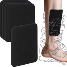 Snowboard Shin Pads - 4 Pack Cuttable, Washable Foam Ski Boot Protectors