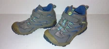 Merrell Boys Kids Chameleon Access Mid Hiking Boot Gray/Blue MK262305 Waterproof