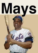 Willie Mays Artist Signed Baseball Art Card 2/10