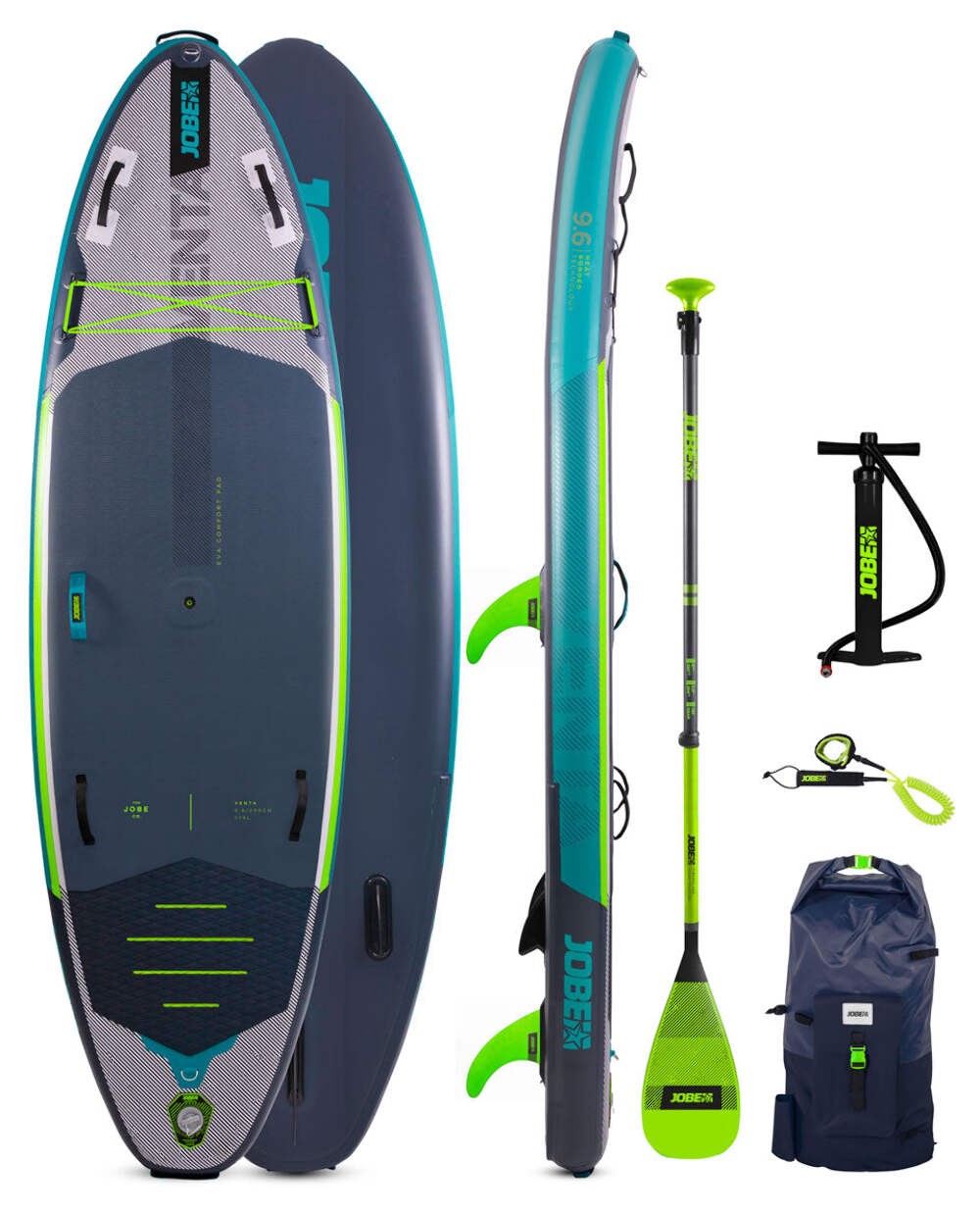 The Jobe Venta 9.6 Inflatable Paddle Board Package is