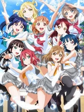 Love Live! Sunshine Beautiful Characters Anime Poster print 11"x17" home decor