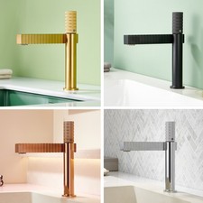 Bathroom Brass Single Hole Basin Faucet Sink Mixer Vessel Hot Cold Water Tap