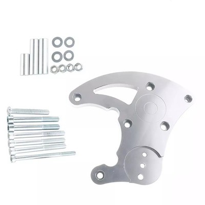 New High Mount A/C Bracket LS R4 Silver For LS1 LS2 LS3 LS6 Vortec Truck LQ AC