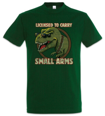 Licensed To Carry Small Arms Herren T-Shirt Tyrannosaurus Rex T-Rex Dinosaurier