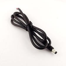 10x CCTV DC Power Plug Jack Connector 5.5x2.5mm Male Socket w/ Cord Cable 1m 3ft