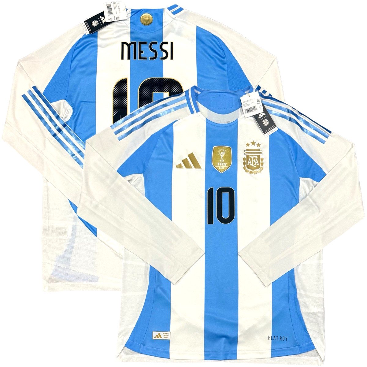2024/25 Argentina Authentic Home Jersey #10 Messi Large adidas