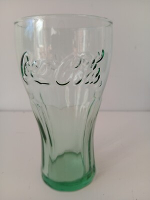 4 x Original Coca-Cola 16 Oz Grün Kontur Glas