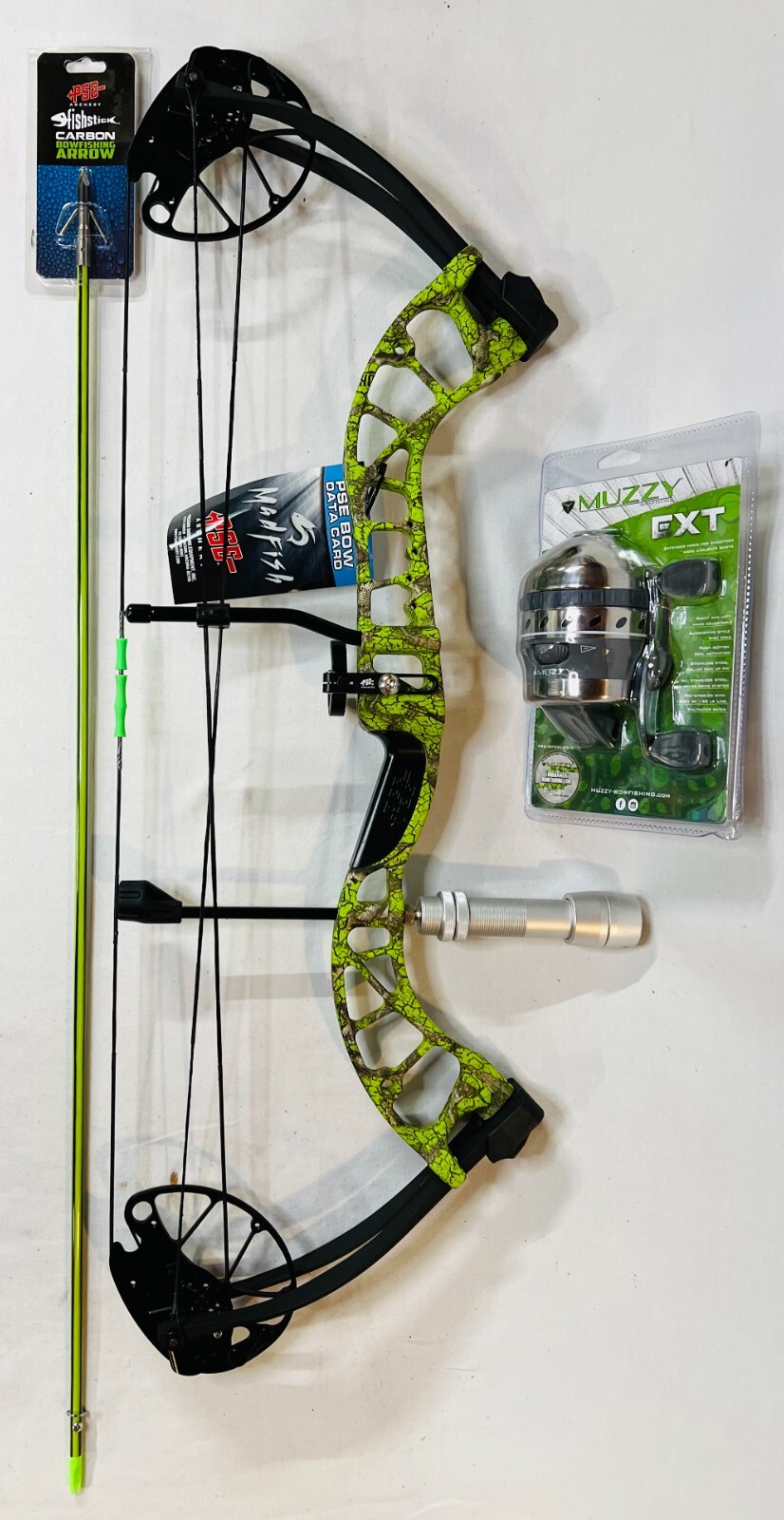 PSE Archery D3 Bowfishing Compound Bow Green Reel Package 40Lbs Right Hand New eBay