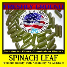 SPINACH LEAF Leaf  With Absolutely No Additives High Potency 100 Veg Capsules