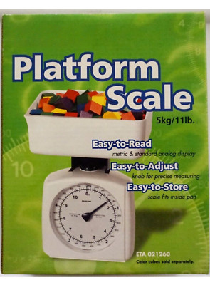PLATFORM SCALE 11 lb. or 5kg Homeschool Learning Math Science Office