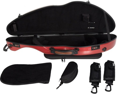 UK Fiberglass violin case Safe Flight 4/4 M-case Copper - Picture 5 of 11