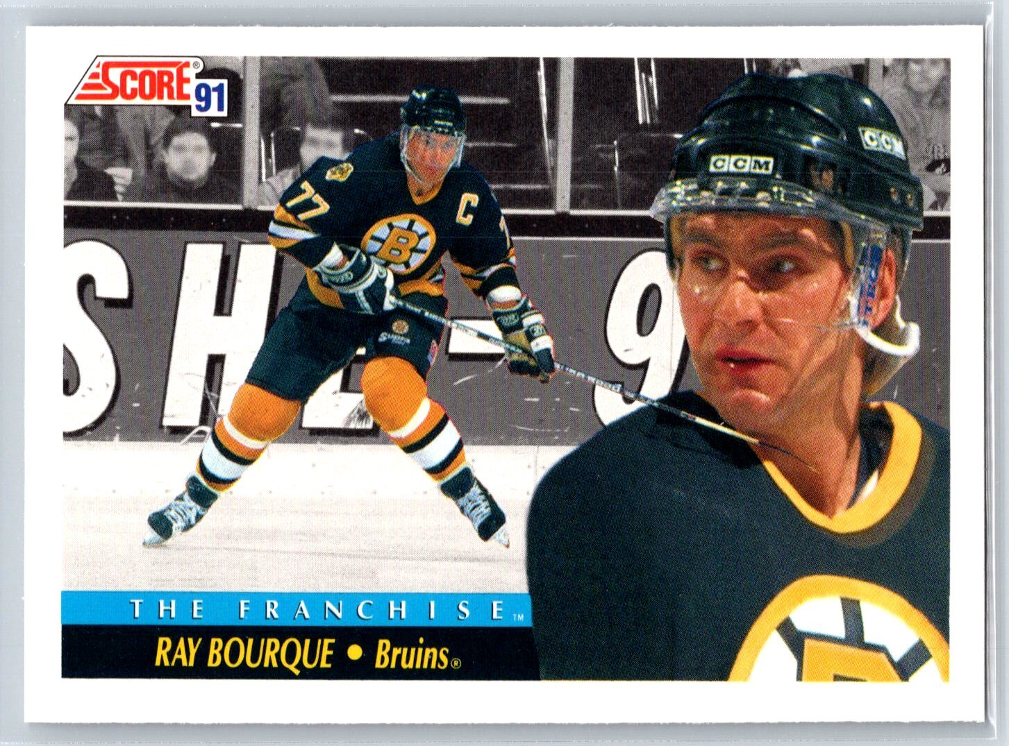 1991-92 Score Canadian Bilingual Ray Bourque The Franchise Boston Bruins #331