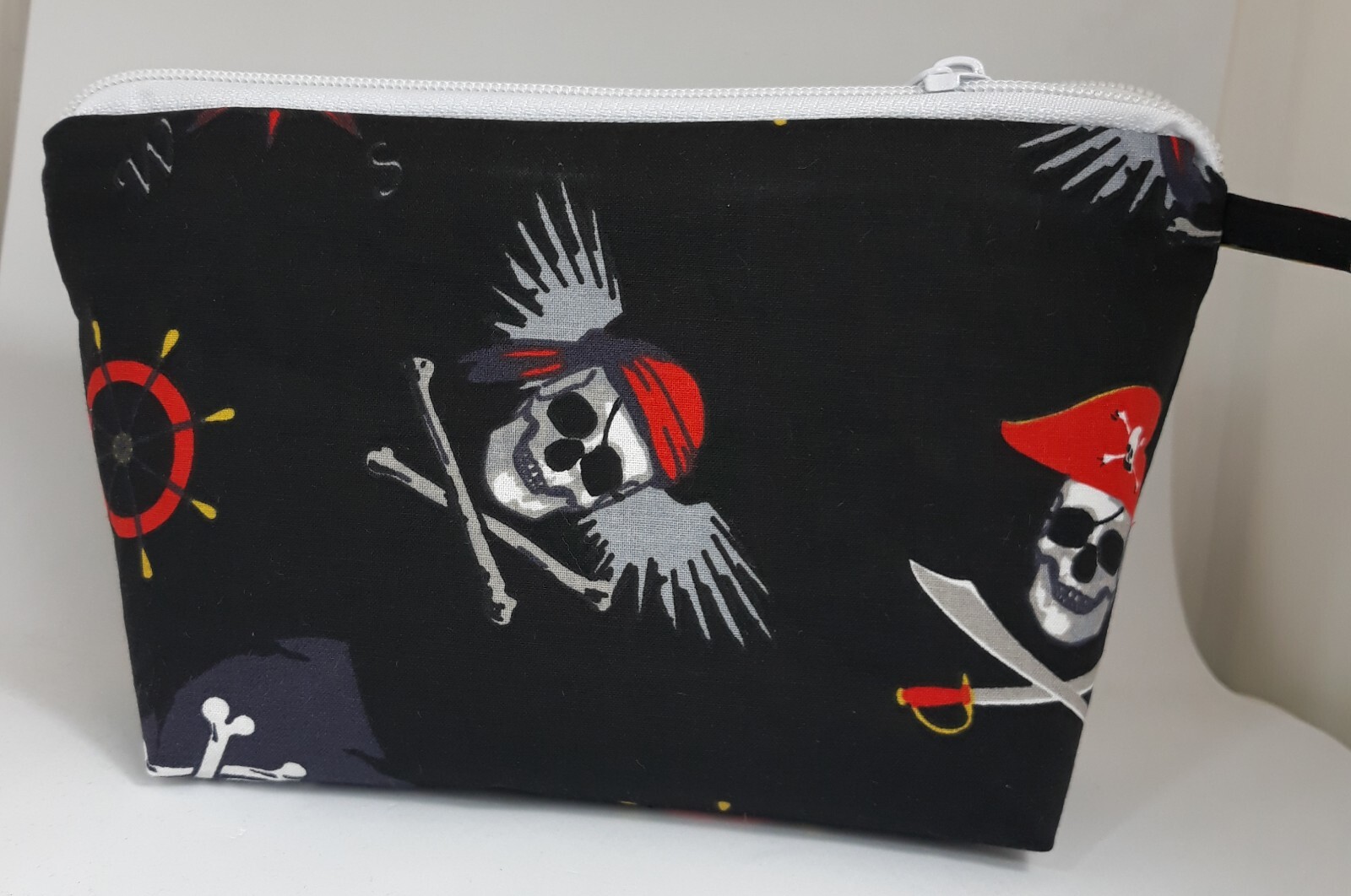 Kulturtasche Mäppchen f Reiseapotheke Medi Kosmetik Pirat Totenkopf ☠️ maritim