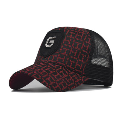 G/FORE Black Trucker Snapback Golf Hat Mesh Back Red White Rope Detail G/FORE SHADOW TRUCKER HAT |MEN main image 4