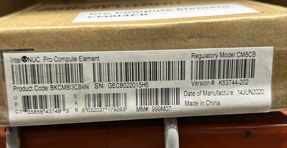 Intel BKCM8I3CB4N CM8i3CB NUC 8 Compute Element NEW BROWN BOX - Image 2 of 2