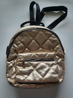 Ladies ASOS Mini Back Pack Gold UK