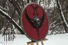 Viking Wooden Round Shield Armor 24" With Wooden Steel Medieval Shield LARP GIFT