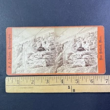 Summer of '69 Flash Freeze Mt. Washington NH Stereoview S.F. Adams c1869 Y13845