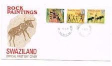 PEINTURES RUPESTRES SWAZILAND FDC 1977
