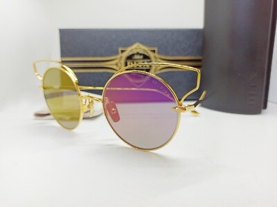 New DITA BELIEVER Sunglasses 23008A Gold / Purple 52mm ~New Authentic ~
