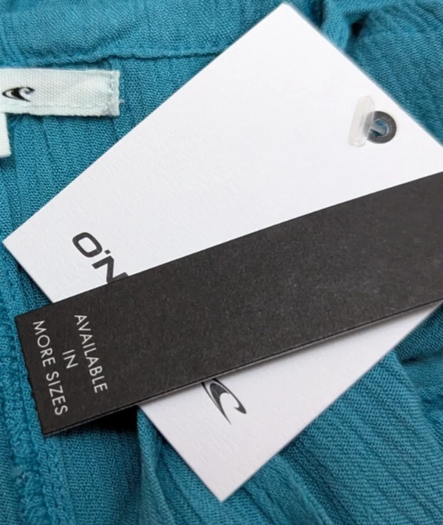 O'neill sz XXL Kietrie твердый Майка синий v-образным вырезом без рукавов закрутить спереди 0330 - Изображение 3 из 4