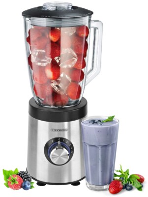 Standmixer Glas 800 Watt Smoothie Maker Ice Crusher Blender Universal Mixer