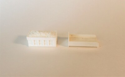 Truck Beds, 1 with Coal Load, 1 Steel Bed with Wood Bed HO-1/87th Scale 