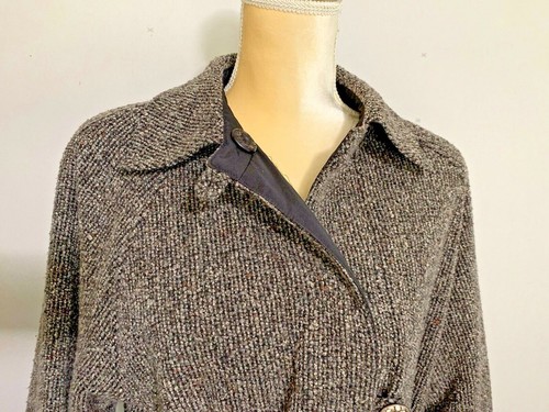 Reversible Tweed Coat to Raincoat Size 