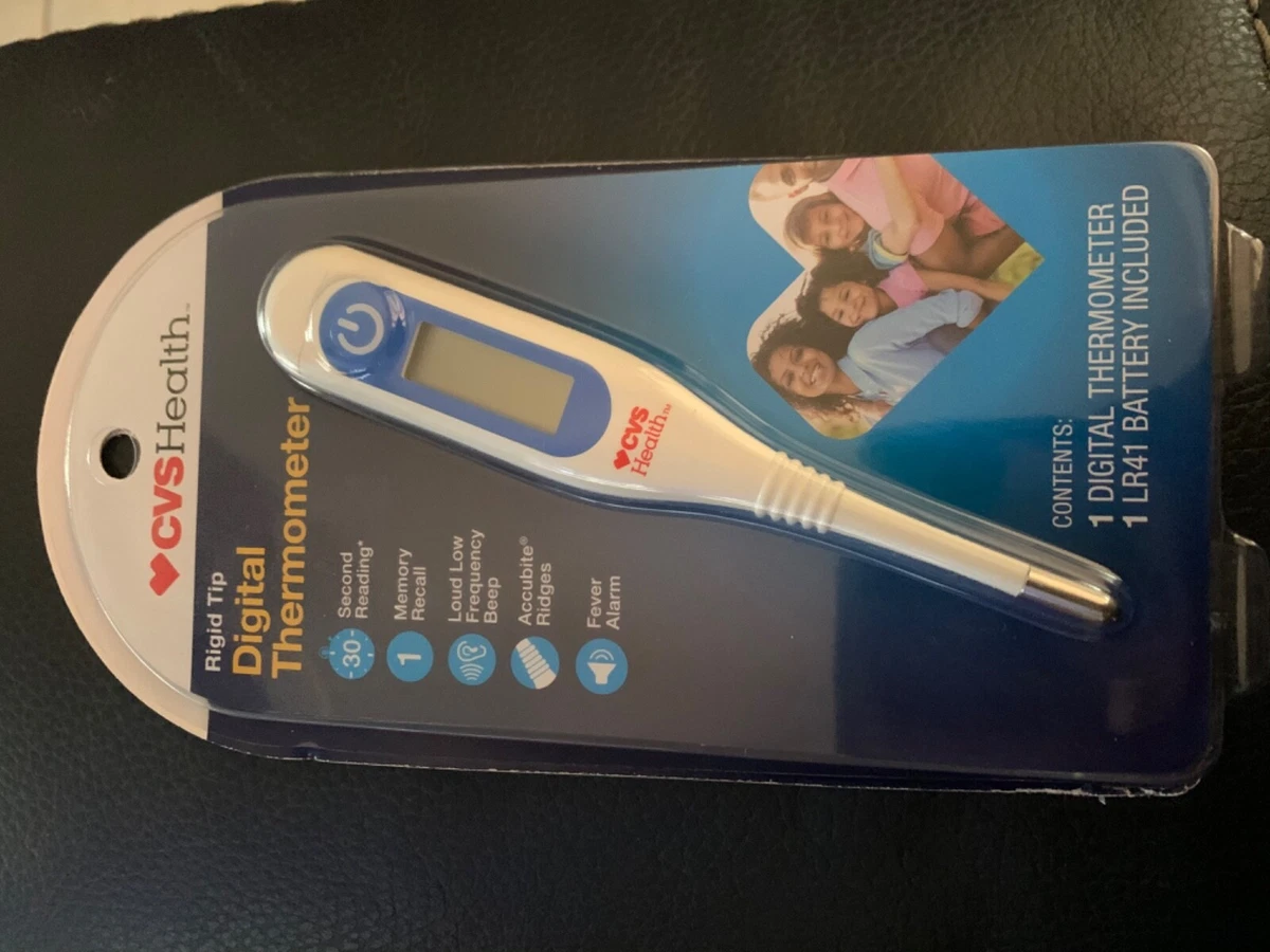 CVS HEALTH RIGID Tip Digital Thermometer With 30 Second, 45 OFF
