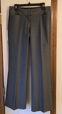Express Design Editor Dress Pants Women s, Gray with Stripes, Size 6R