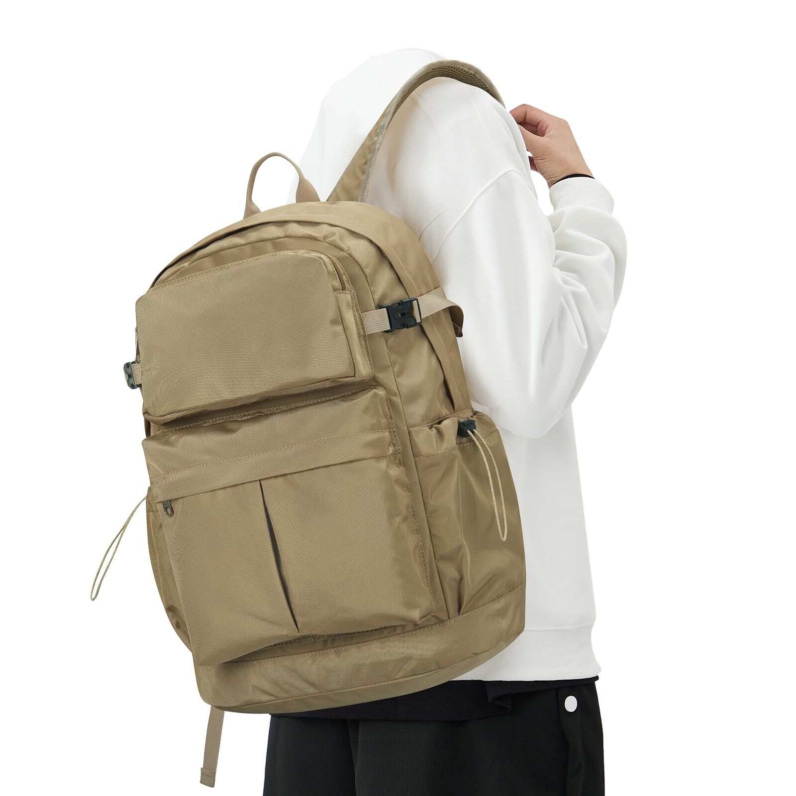 Laptop Backpack For Men Simple College Backpack Lightweight Travel Backpack F...-image