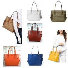 Michael Kors Voyager Medium Saffiano Leather EW Tote Shoulder Bag