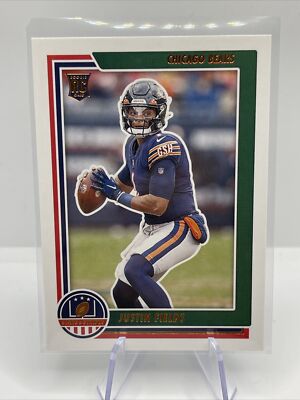 Justin Fields 2021 Chronicles Stars & Stripes Football insert Rookie RC #STS-JFI