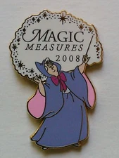 2008 Disneyland WDTC MAGIC Measures Cinderella Fairy Godmother LE 250 Pin, 60376