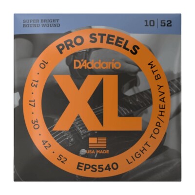 D'ADDARIO EPS540 XL ProSteels LT HB   Saiten für E-Gitarre   .010-.052