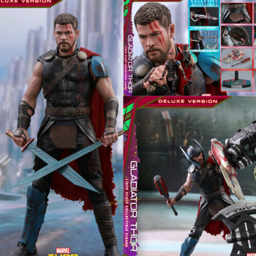 HotToys Thor: Ragnarok 1/6th Gladiator Thor Deluxe Version Collectible Figure EX - Afbeelding 1 van 12