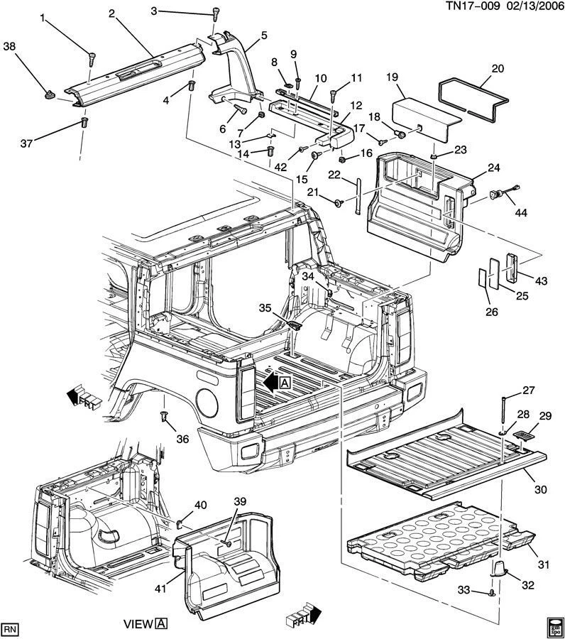 Hummer H2 SUT 2005-2009 cama piso enchufe de drenaje de agua cantidad 2 nuevo OEM 15126861 Foto 4 de 4