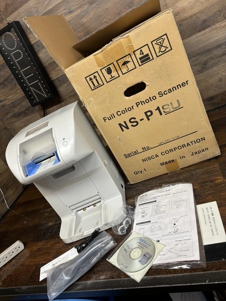 Nisca NS-P1SU Hochgeschwindigkeits-Fotodruckscanner NEU OPEN BOX, SCHWER ZU FINDEN, JAPAN