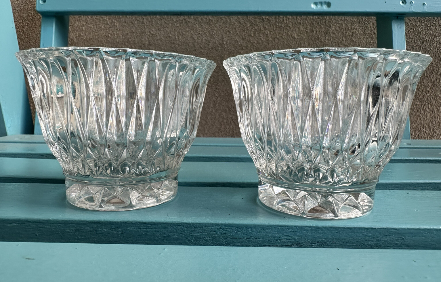 Libbey Glass Co LRS45 Clear Open Sugar Bowl Set of 2