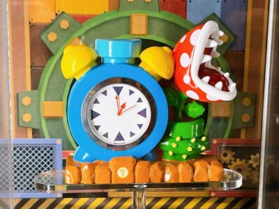 USJ Super Nintendo World Pac'n Flower Figurine Clock Super Mario