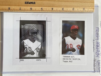 Griffey Jr 2013 Topps Vault 1/1 Fronts Photos & Matching Final Slide Lot