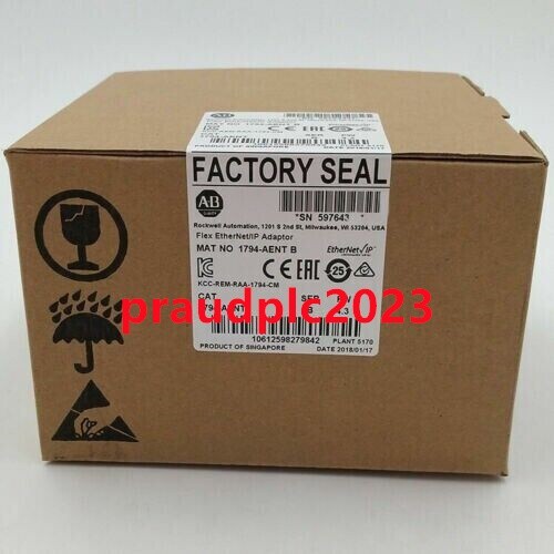 Nuevo adaptador EtherNet/IP Flex E/S AB 1794-AENT SER B 1794AENT sellado de fábrica - Imagen 1 de 4