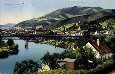 Postcard Bruck an der Mur Styria, general view - 5036052