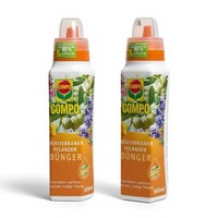 Compo Mediterrane Pflanzen DüNger 2X500Ml Spezial FlüSsigdüNger Dosierhilfe