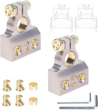 Battery Terminal Connectors, 0/2/4/6/8 AWG Battery Terminals,Heavy Duty Top P...