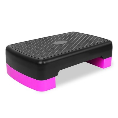 Height-Adjustable 4''-6'' Step Aerobics Platform Fitness Equipment Stepper Trai...