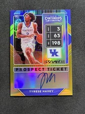 🔥2020 Panini Contenders DP Tyrese Maxey Prospect Ticket Gold Auto 3/10 💎