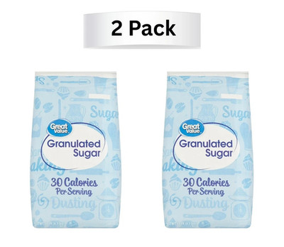 Great Value Pure Granulated Sugar, 10lb,New (2 Pack)