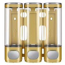 3-in-1 Room Wall Mounted Bathroom,Shower Pump Dispenser and Organizer,Dispens...