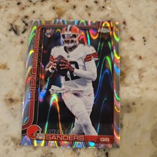 2025 Topps Chrome Shedeur sanders RayWave Refractor Cleveland Browns #315 🔥